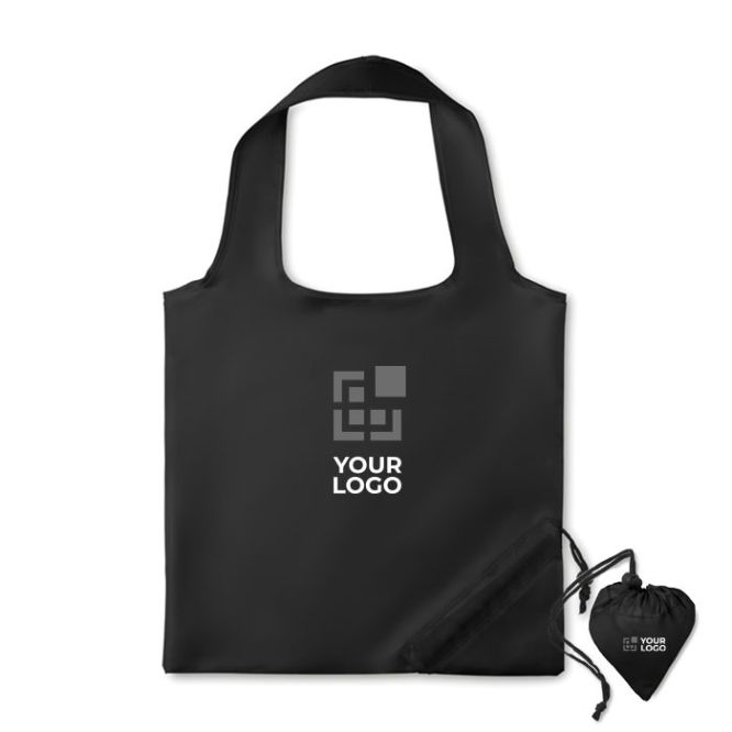 Bolsa de la compra publicitaria plegable de poliéster 210D de colores