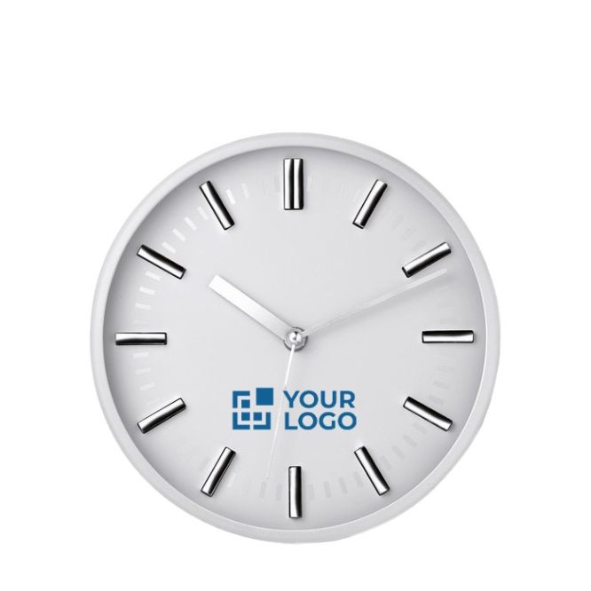 Reloj de pared para publicidad color Blanco