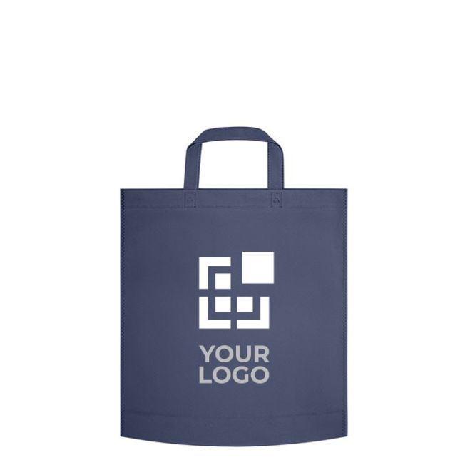 Bolsa personalizada non woven de asas cortas 80 g/m2 termoselladas