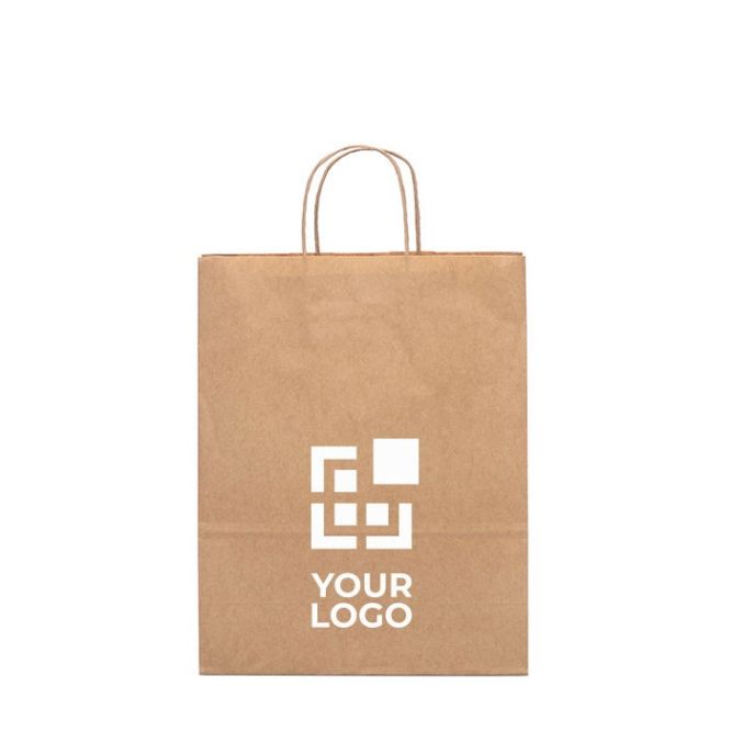 Bolsa kraft personalizada mediana vista principal