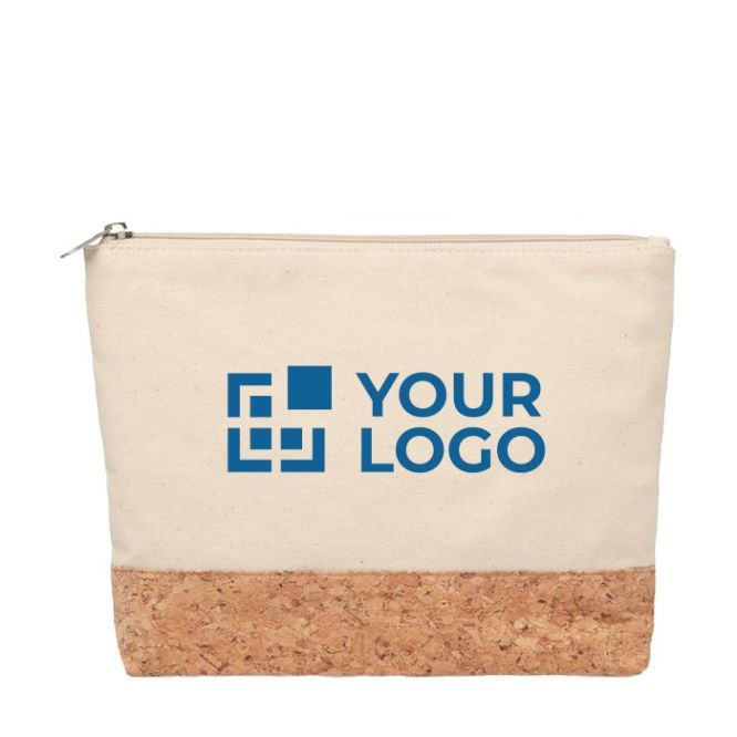 Neceser personalizado de algodón y corcho vista principal