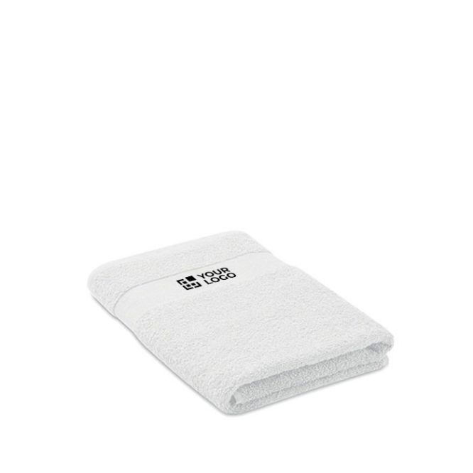 Toallas de algodón orgánico absorbente 140x70cm de color blanco