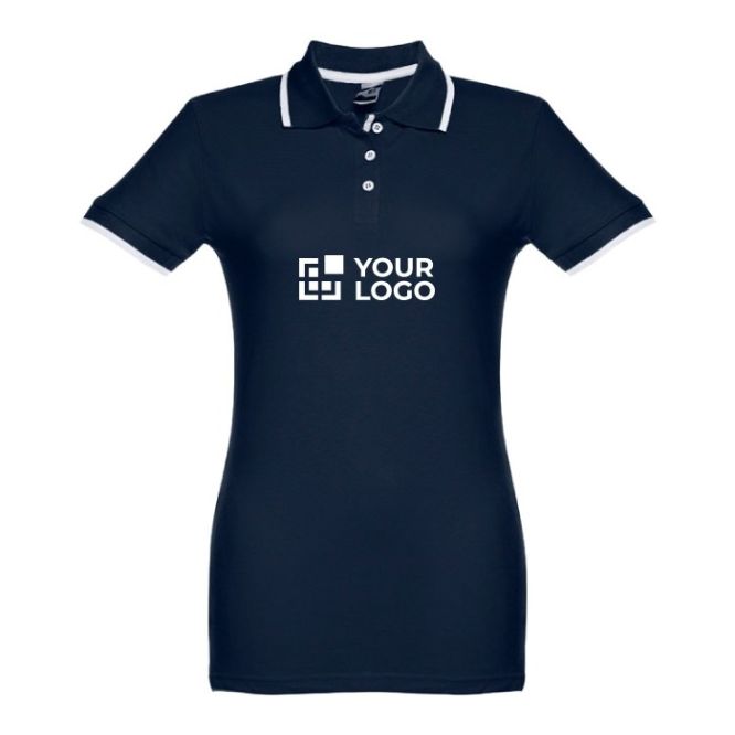 Polos personalizados bicolor 210 g/m2 vista principal