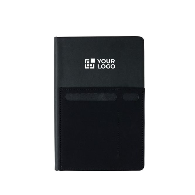 Libreta personalizada con bolsillos vista principal