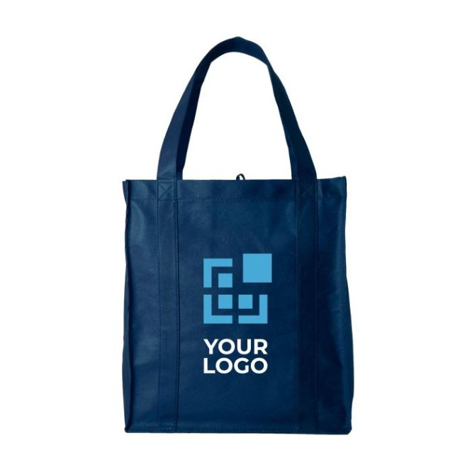 Bolsa de tela personalizada con logo no tejida 80 g/m2 con asas largas