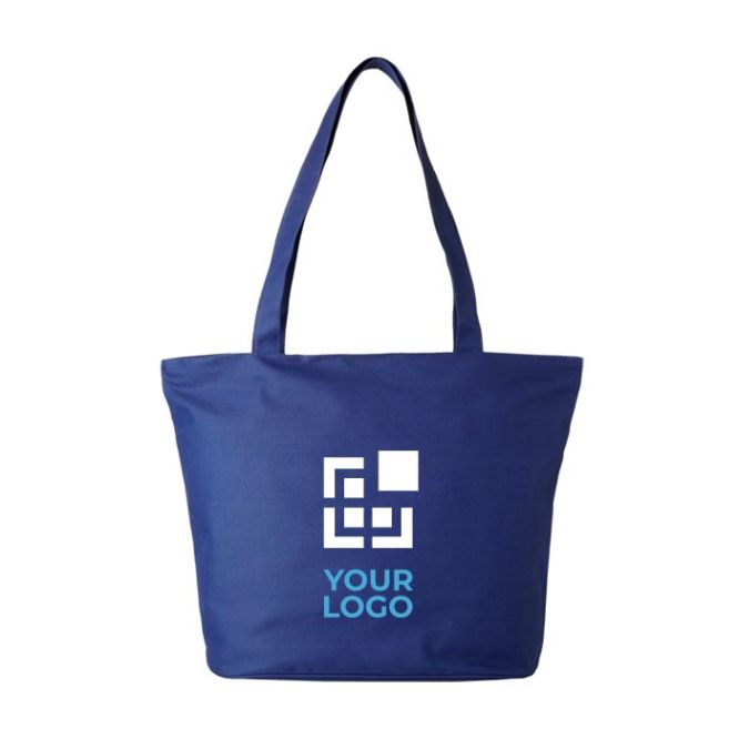 Bolsa de tela personalizada con compartimentos con cremallera para regalar en eventos