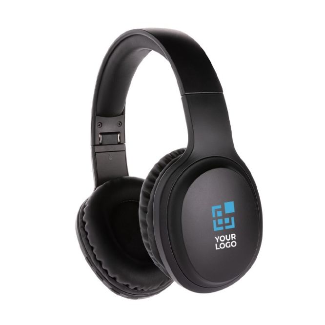 Auriculares inalámbricos  de diadema de gran duración y botón de graves