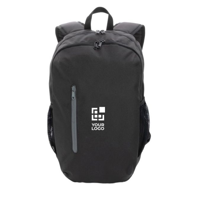 Mochila personalizada con detalle a color vista principal