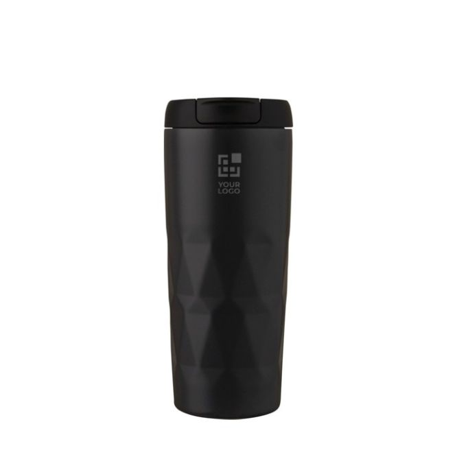Colorido vaso isotérmico geométrico vista principal