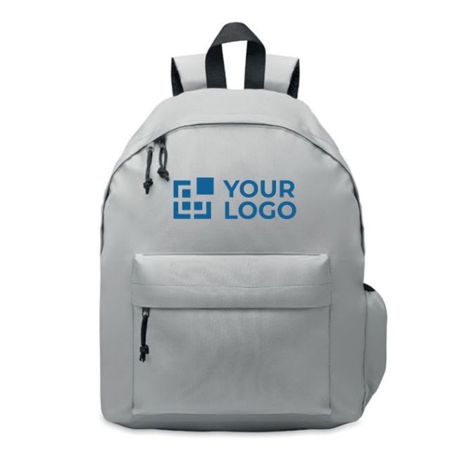 Mochila personalizada de poliéster RPET sencilla de colores
