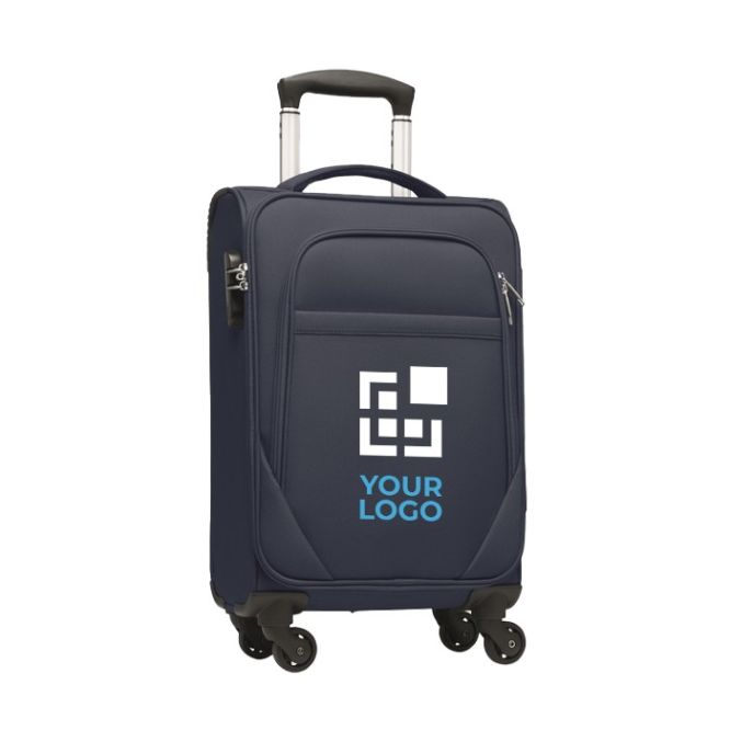 Trolley personalizado de poliéster rPET con candado y 4 ruedas