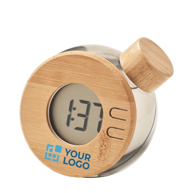 Reloj LCD de gran pantalla con agua