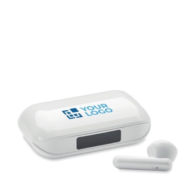 Auriculares inalámbricos 5.3 de ABS reciclado con autonomía 4 horas de color blanco