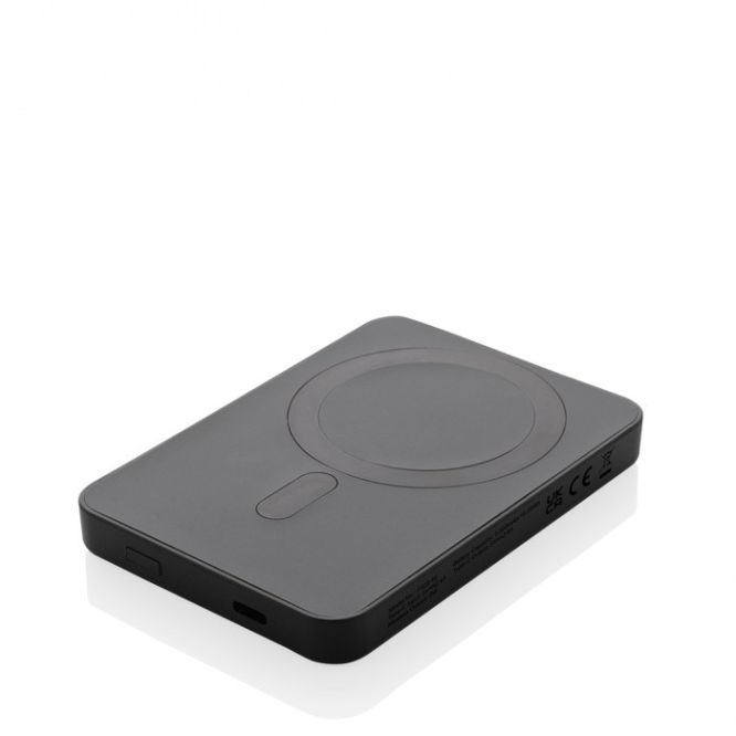 Powerbank inalámbrica con imán e indicador de energía 5.000 mAh para merchandising