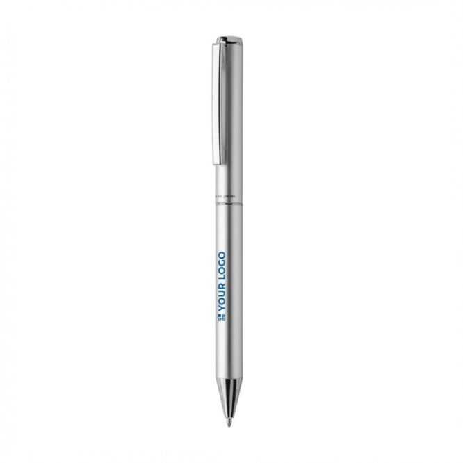 Bolígrafo elegante de aluminio reciclado con tinta azul Dokumental®