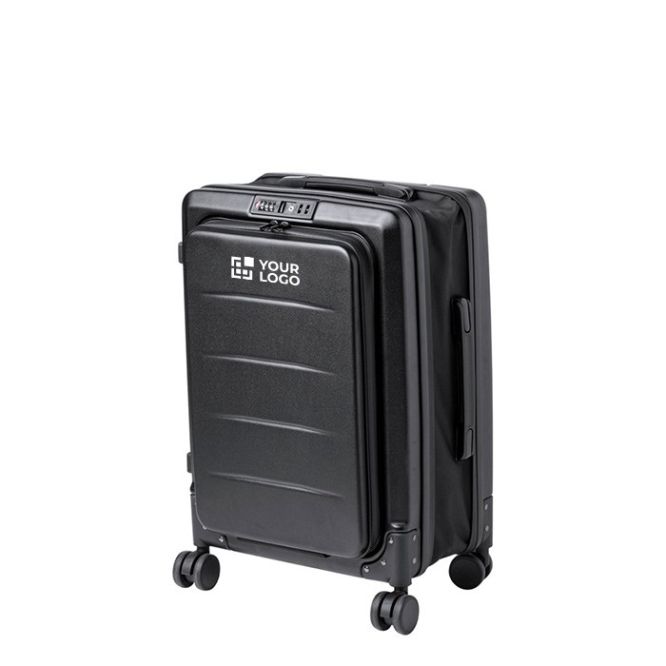 Maleta corporativa con parte central extensible y bolsillo portátil 15'' de color negro