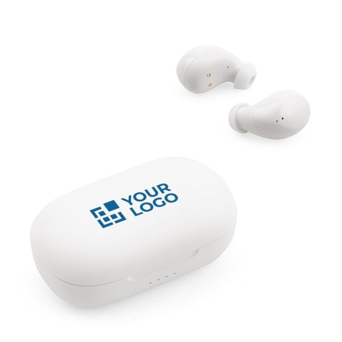 Auriculares inalámbricos compactos, cómodos y adaptables que van en estuche