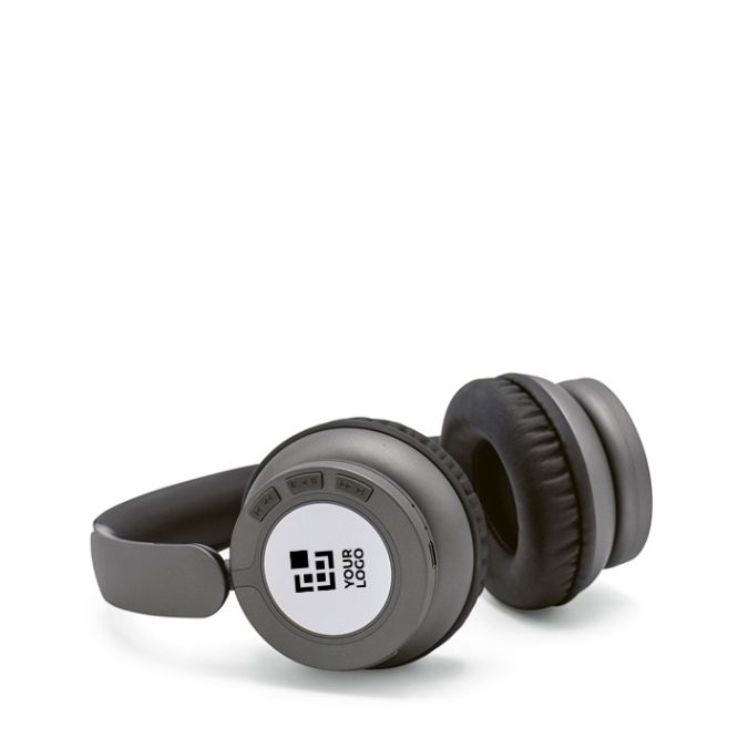 Auriculares inalámbricos de diadema con graves intensos y almohadillas suaves de plástico ABS reciclado con más de 30h de reproducción