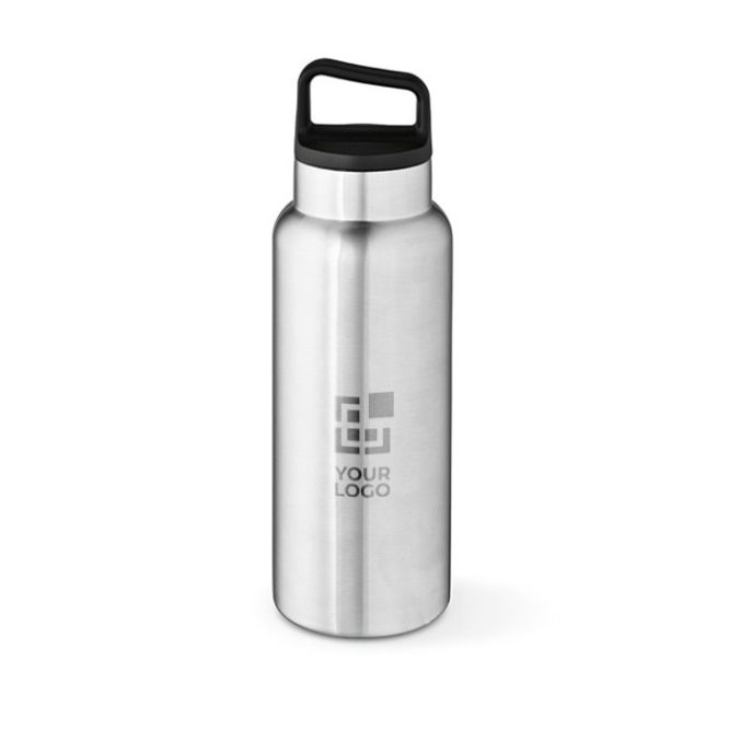 Botella de acero inoxidable reciclado con mosquetón incorporado 1,03L