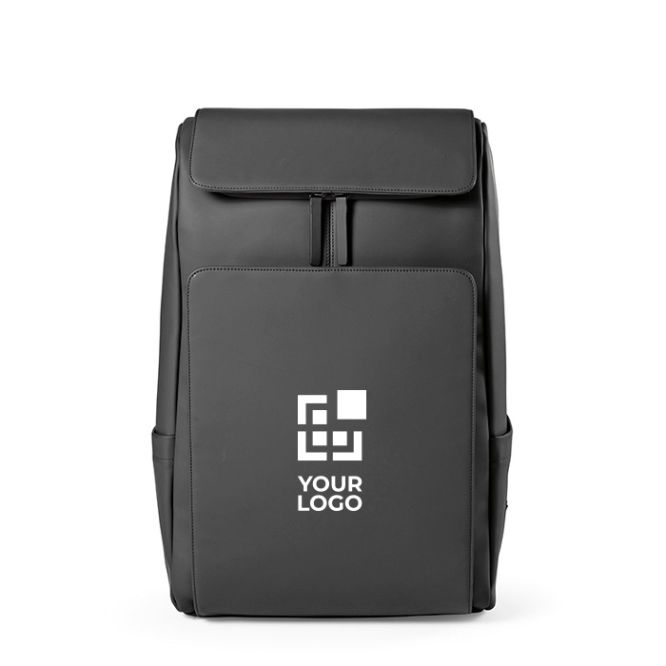 Mochila de cuero sintético con espacio acolchado para portátil 20L vista principal