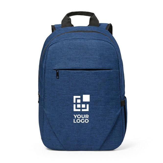 Mochila de 300D RPET con compartimento frontal con cremallera 18L vista principal