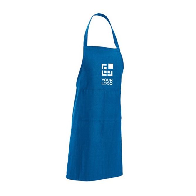 Delantal de algodón reciclado con correas para el cuello 180 g/m2 vista principal