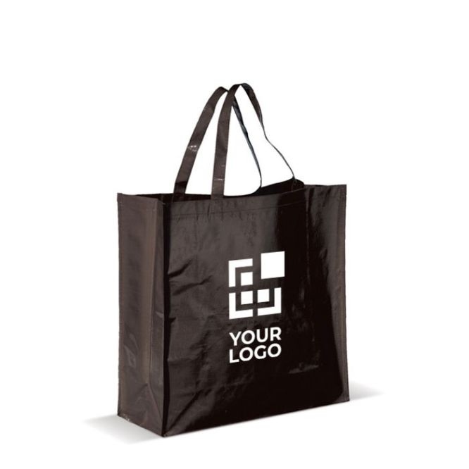 Bolsa de woven laminado con asas largas a juego y capacidad de 10kg
