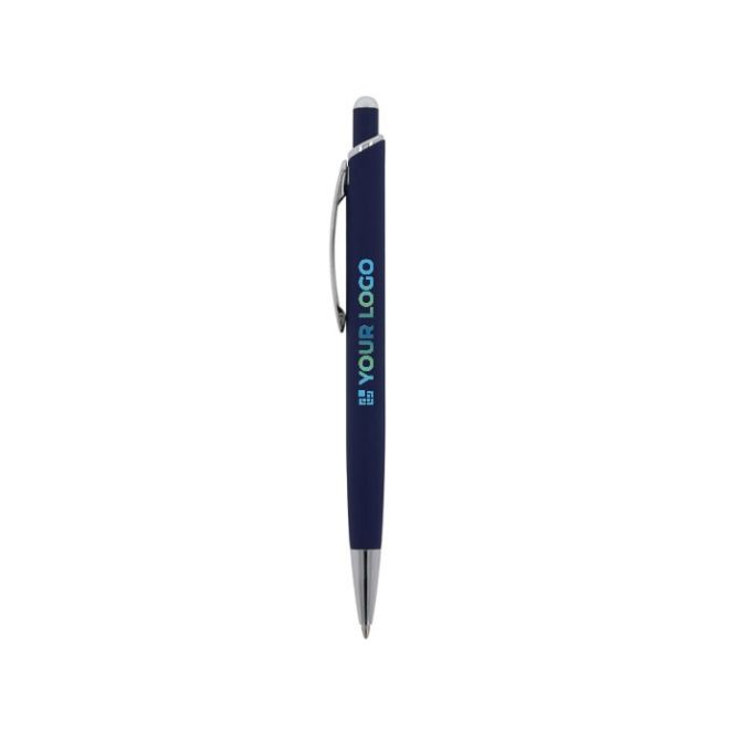 Bolígrafo de aluminio con acabado soft-touch de colores