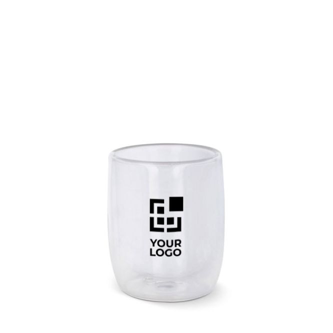 Vaso de cristal para el café de doble pared con capacidad de 230ml