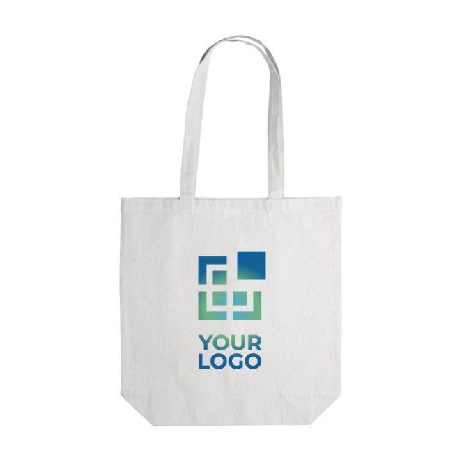 Bolsa de algodón con fuelle OEKO-TEX de colores 280 g/m2