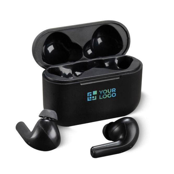 Clásicos auriculares True Wireless Stereo en estuche de carga negro vista principal