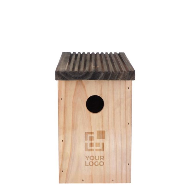 Casa de pájaros de jardín con abertura de 30mm y ranura para drenaje