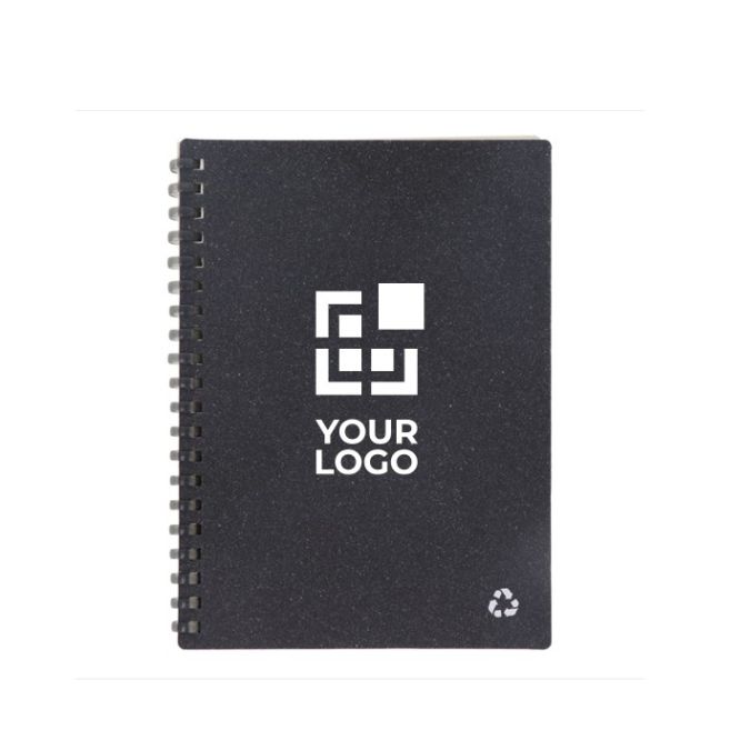 Libreta de espiral ecológica de piel reciclada con papel FSC