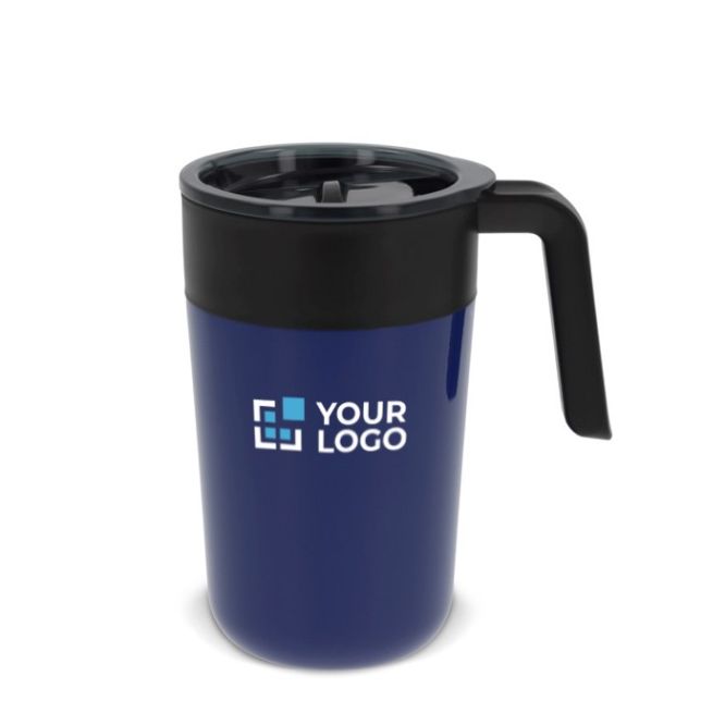 Taza de acero inoxidable de doble pared y capacidad de 400ml