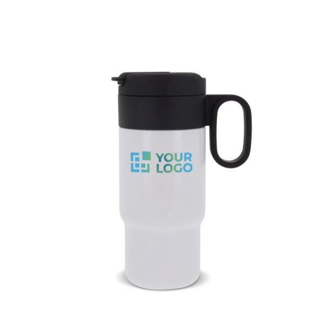 Vaso de acero inoxidable con tapa que sirve como taza 300ml
