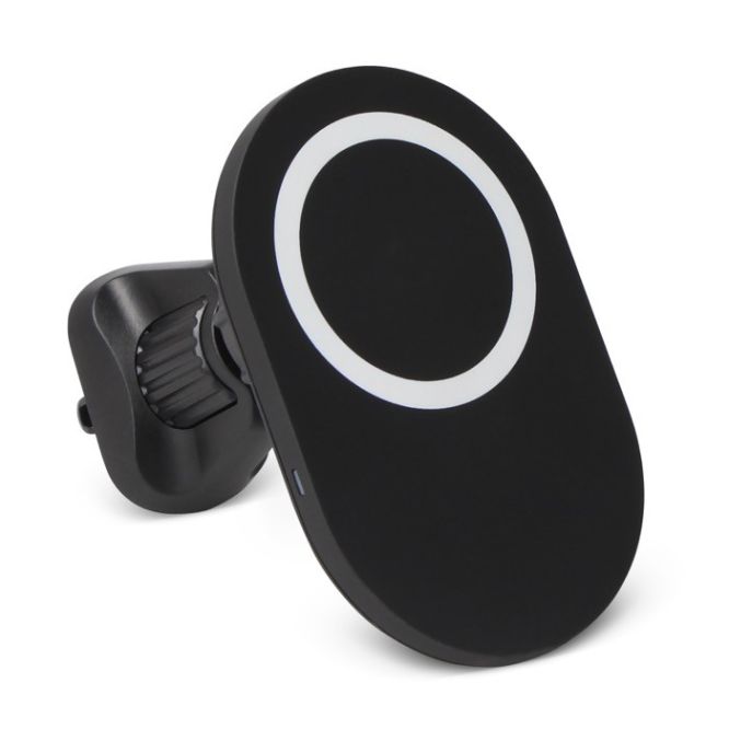 Cargador inalámbrico magnético MegSafe hecho para el coche 15W color negro