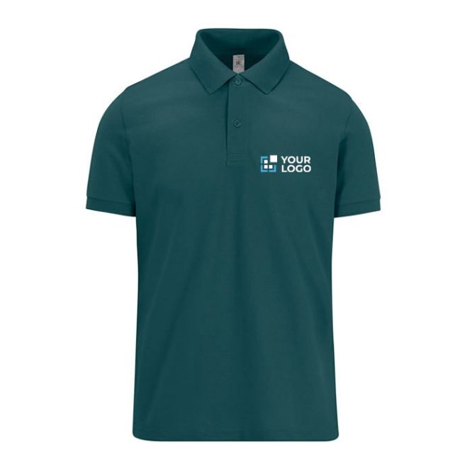 Polo corporativo básico unisex de algodón de manga corta 210 g/m2 B&C vista principal