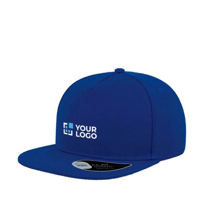 Gorra hecha parcialmente de lana con visera plana de 400 g/m2 vista principal