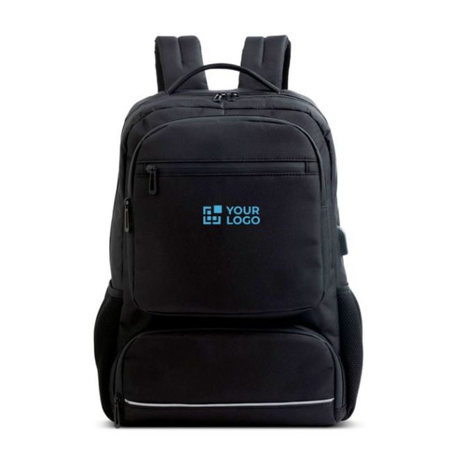 Mochila para PC con bolsa térmica y cable de carga 15,6