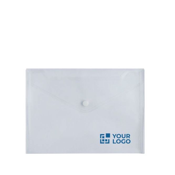 Carpeta transparente de plástico para llevar documentos A5 80 g/m2 color transparente vista de ambiente