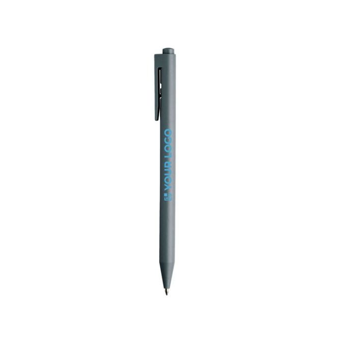 Bolígrafo de plástico unicolor con tinta azul estilo gel