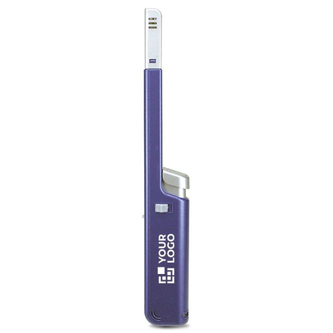 Encendedor electrónico recargable con cabezal largo y pulsador