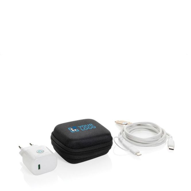Set de carga para móviles y otros dispositivos con estuche