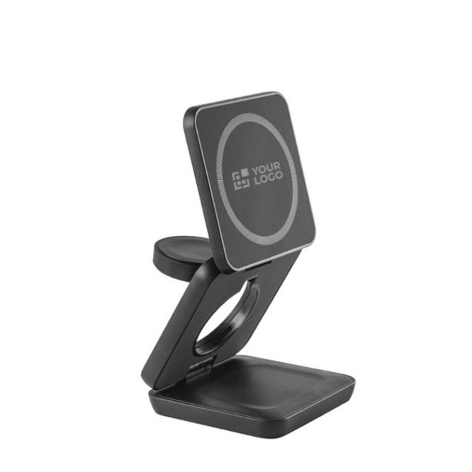 Cargador magnético plegable de ABS 3 en 1 que sirve para soporte vista principal