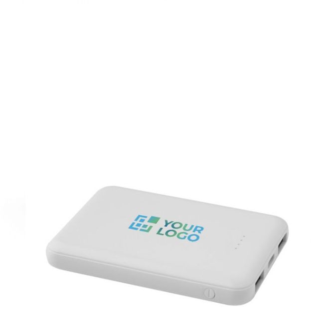 Batería externa de plástico reciclado delgada y elegante 5.000 mAh