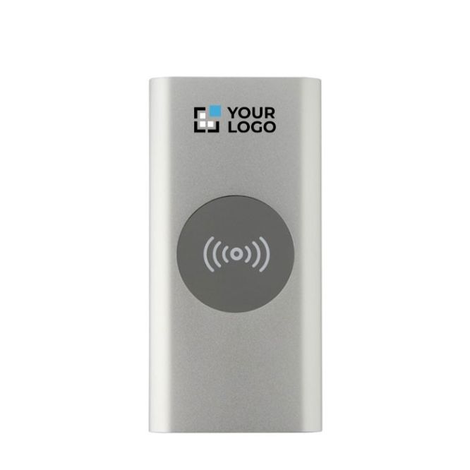 Batería externa inalámbrica de aluminio reciclado 8.000 mAh