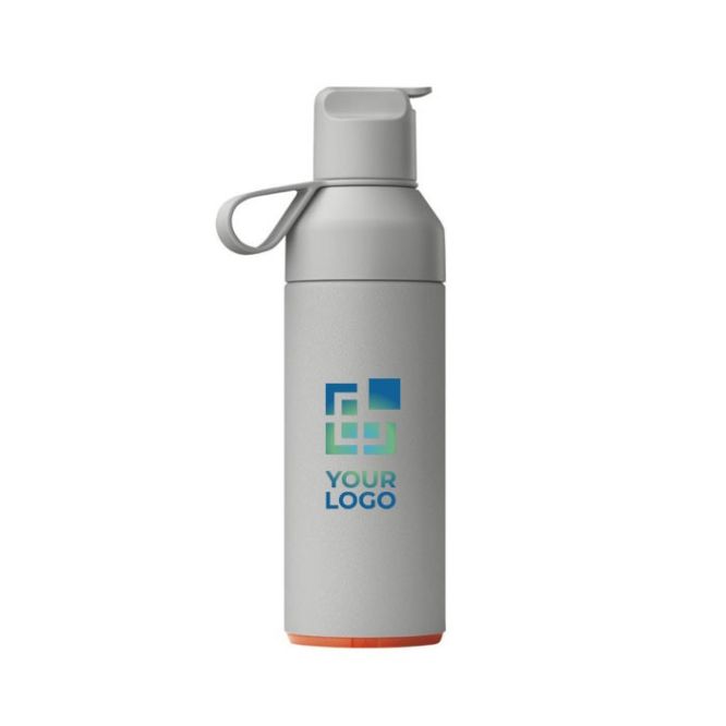 Botella de acero inoxidable reciclado con apertura doble 500m Ocean Bottle
