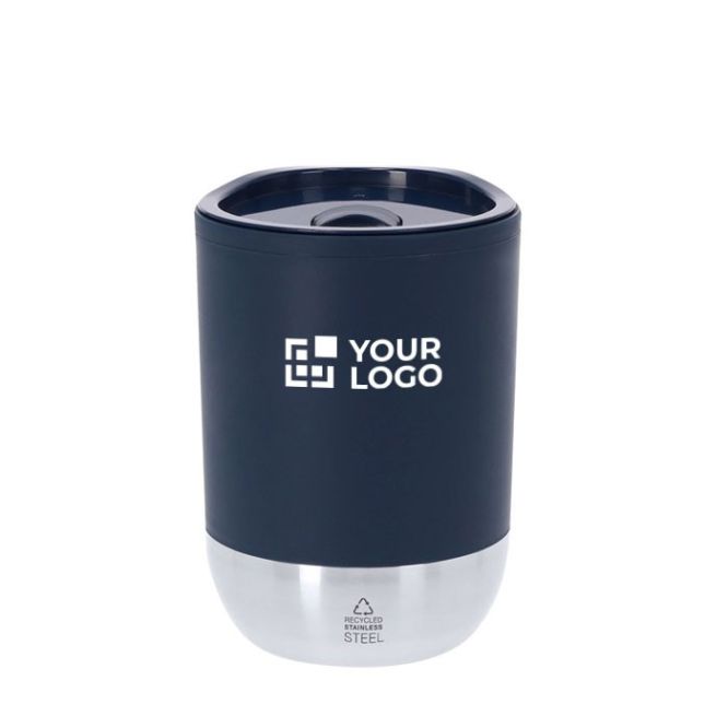 Vaso térmico con tapa a juego y base de acero inoxidable 290ml