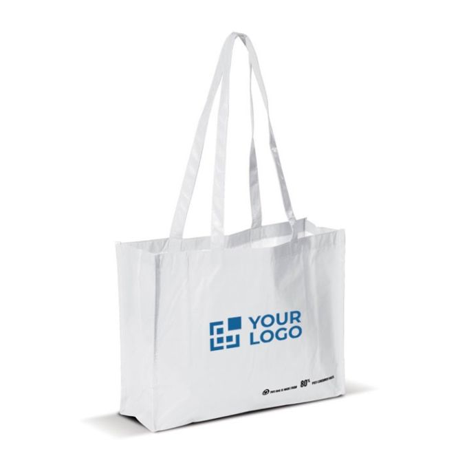 Bolsa de la compra hecha de material reciclado RPET 110 g/m2