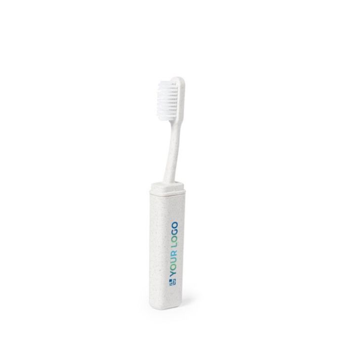 Cepillo de dientes de caña de trigo plegable especial para viajes